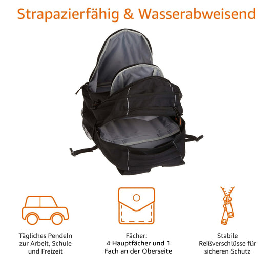 Basics Laptop Tasche Rucksack Schwarz
