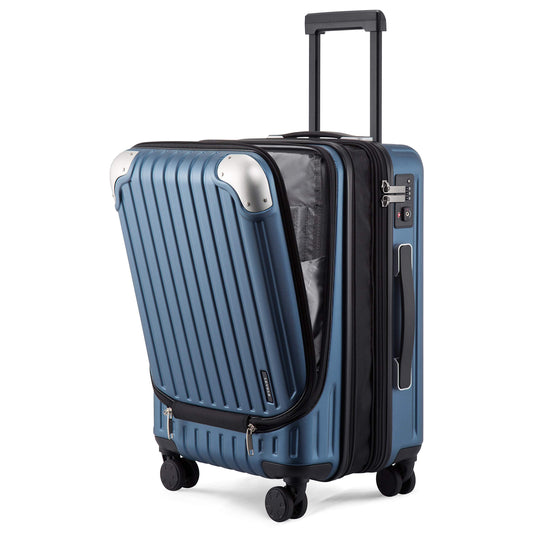 Kabinenkoffer 55 cm Erweiterbar TSA Blau
